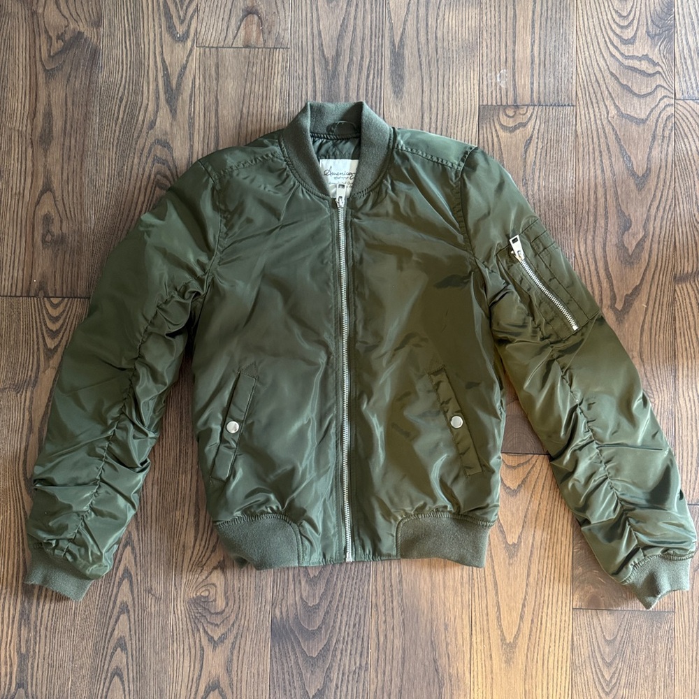 Olive Green Bomber Jacket
